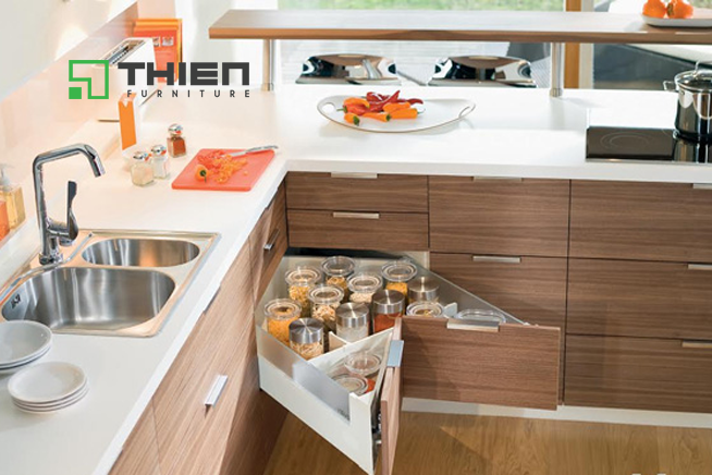 Xắp xếp tủ bếp ngăn nắp