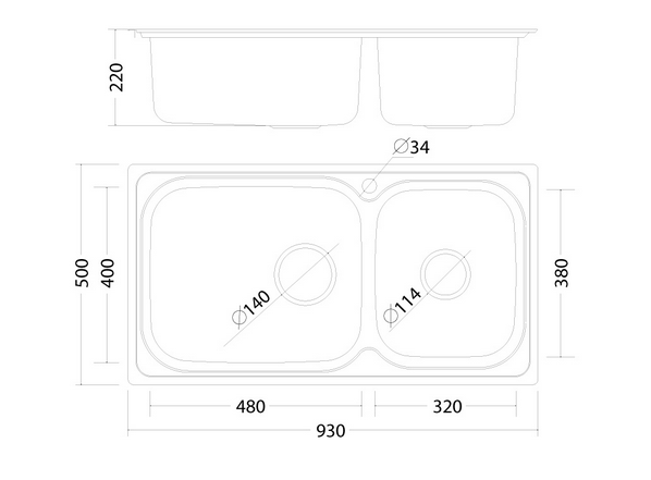 Chậu rửa bát MS - 2025