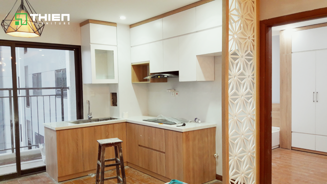 Tủ bếp Laminate ở Hoàng Mai