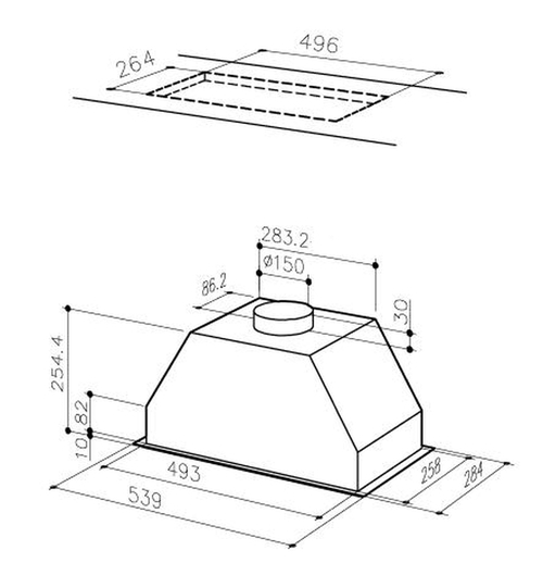 Máy hút mùi âm tủ