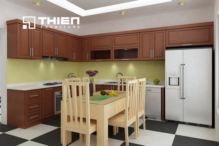 Tủ bếp gỗ tự nhiên - TN11