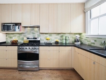 Tủ bếp laminate cao cấp, nội thất phòng bếp chủ đạo