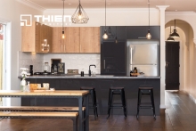 Tủ bếp Laminate kết hợp Acrylic