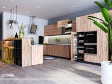 Thiết kế tủ bếp Vinhomes Thăng Long