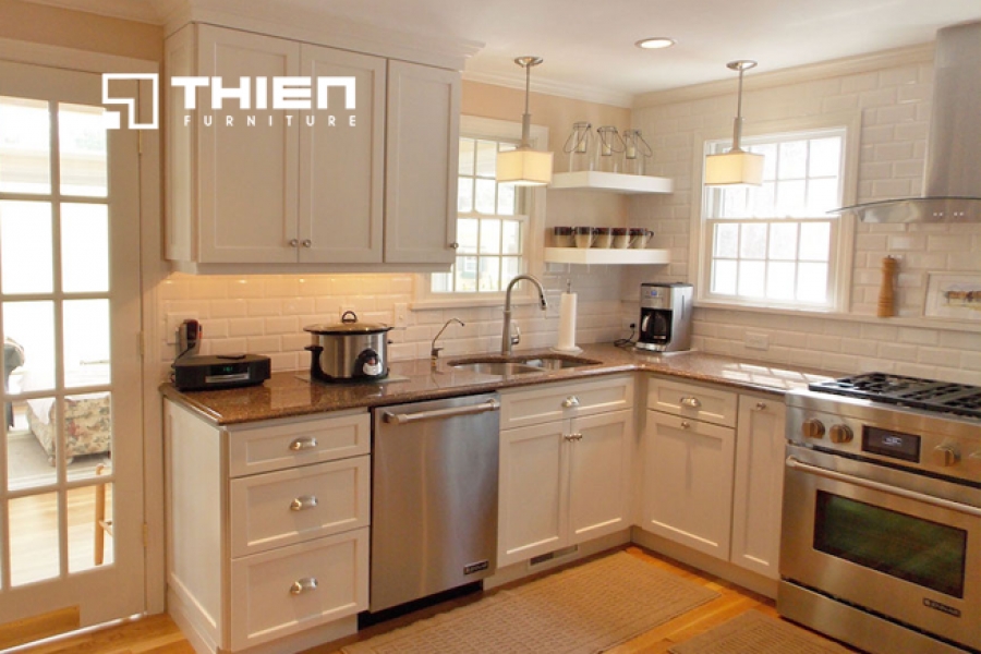 Tủ bếp gỗ sồi - S01