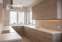 Tủ bếp Laminate vân gỗ - LAM44