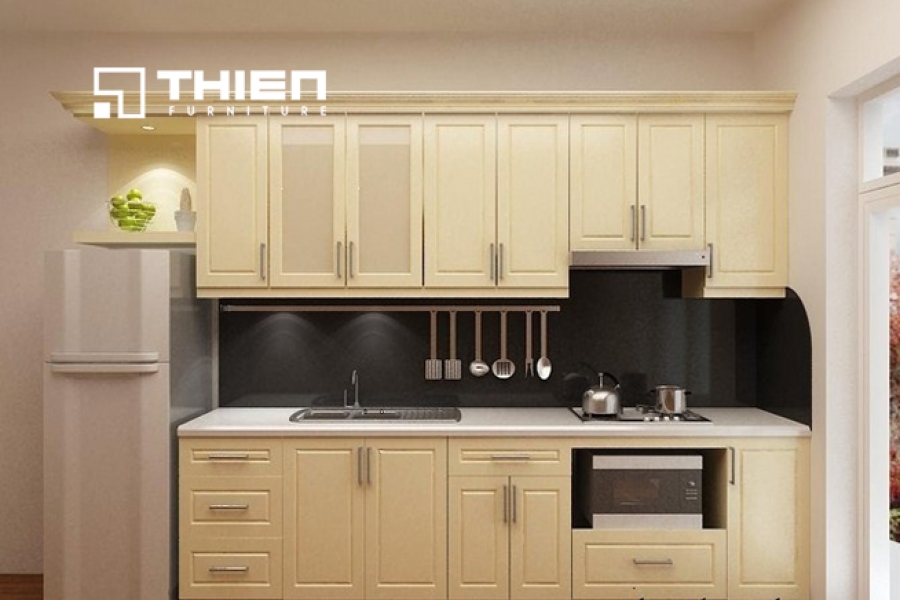 Tủ bếp gỗ tự nhiên - TN09