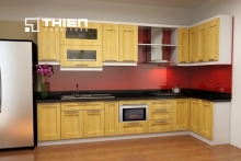 Tủ bếp gỗ tự nhiên - TN06