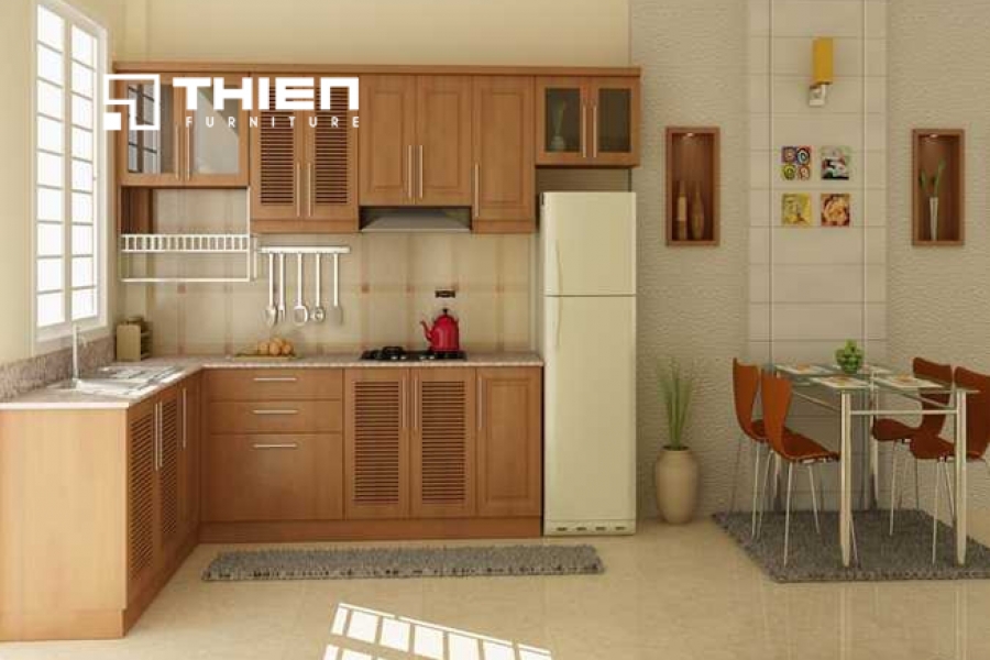 Tủ bếp gỗ tự nhiên - TN13
