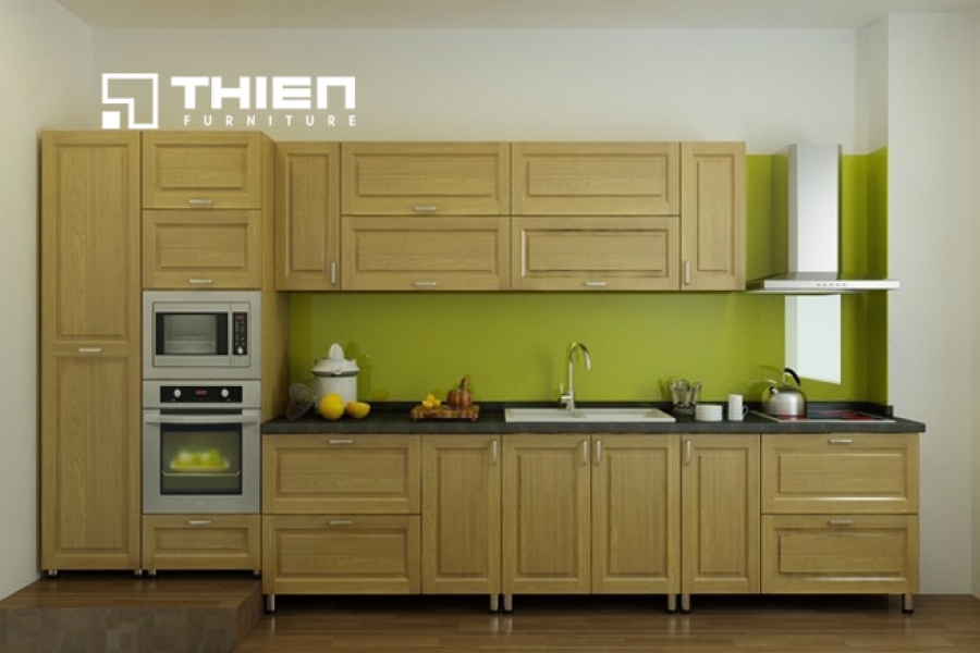 Tủ bếp gỗ tự nhiên - TN07