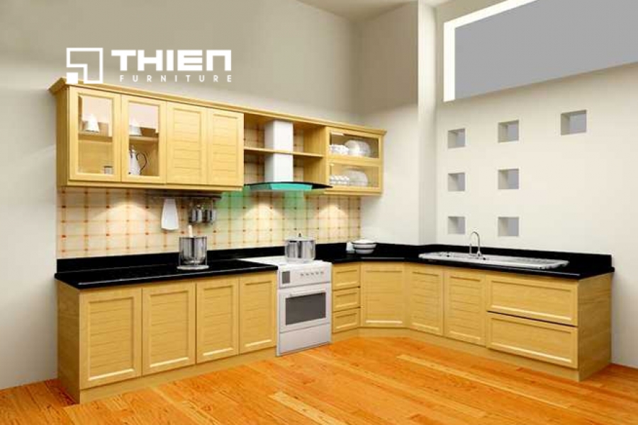 Tủ bếp gỗ tự nhiên - TN16
